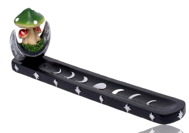 Mushroom Moon Phase Incense Burner