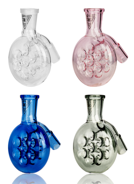 Red Eye Glass 14mm 45° Swiss Dry Ash Catcher Collection