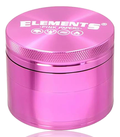 2.5" Elements Pink 4 Piece Grinder