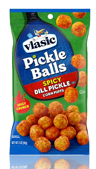 Vlasic Pickle Balls Spicy Dill Pickle Corn Puffs