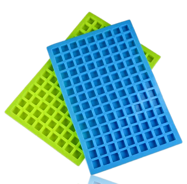 Silicone Square Molds in Blue and Green
