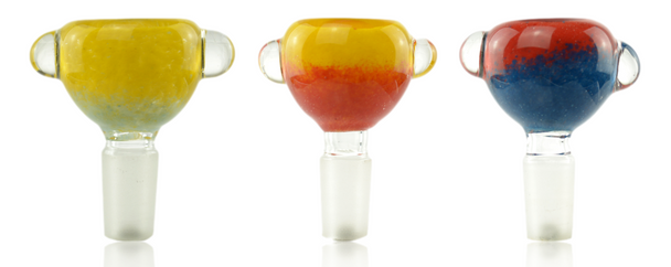 14mm Duo Tone Pebbled Glass Bowls