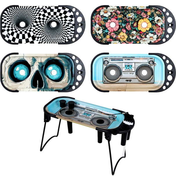 Pulsar Elevated Cone Rolling Tray Console Collection