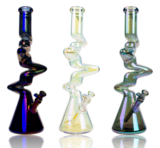 19" Red Eye Tek Metallic Terminator Finish 4 Arm Zag Beakers