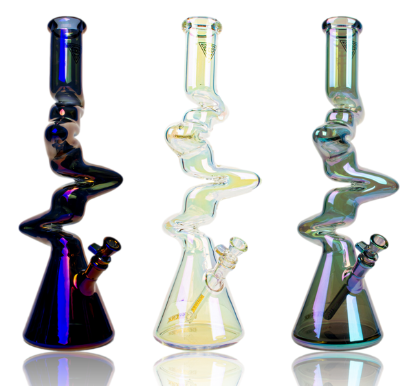 19" Red Eye Tek Metallic Terminator Finish 4 Arm Zag Beakers