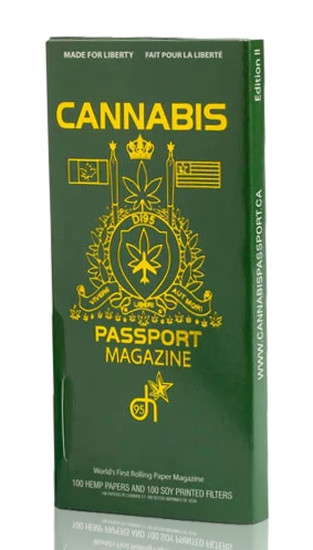 Cannabis Passport Magazine King Size Rolling Papers With Tips