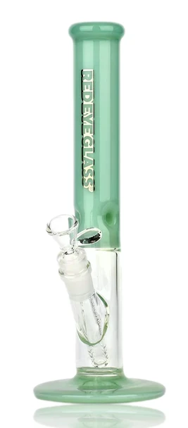 Red Eye Glass 11.5" Frontside Straight Tube Mint Green