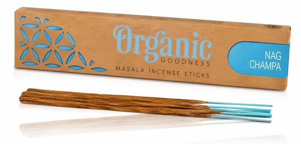 Organic Goodness Nag Champa Masala Incense box with incense sticks
