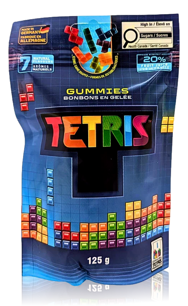 Front package of Tetris Gummies