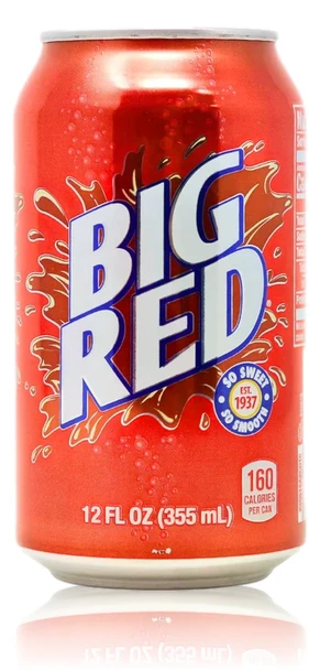 Front of Big Red Soda Can