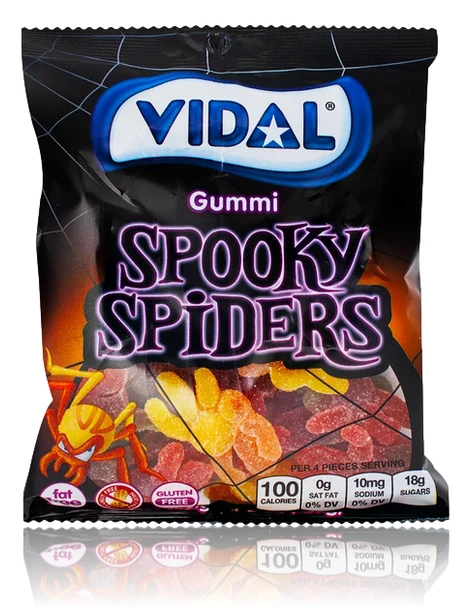 Package of Vidal Gummi Spooky Spiders Front