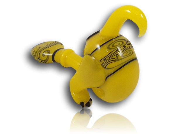 MTP Glass & BMFT Glass - Bumble Butt Purrlock Glass Pipe Left Profile