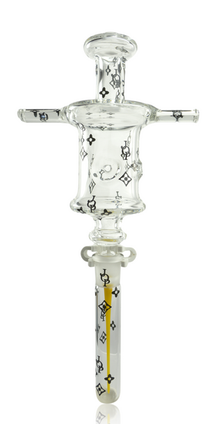 JOP Glass Clear Syringe Hand Pipe Front