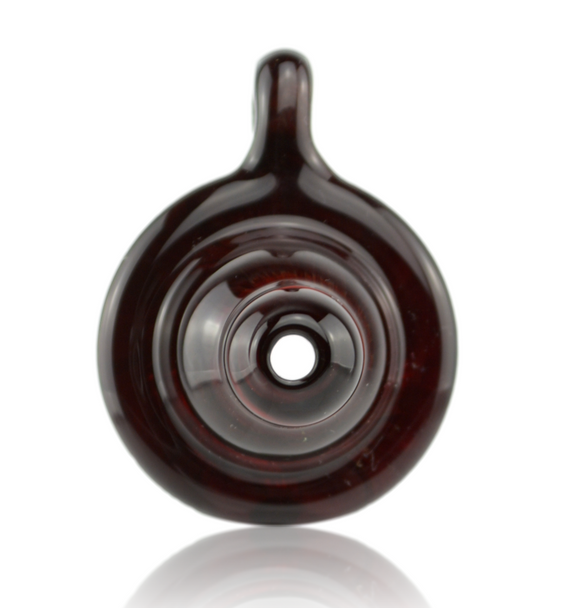 Pacini Glass Dragons Blood Condom Cap Pendant Front