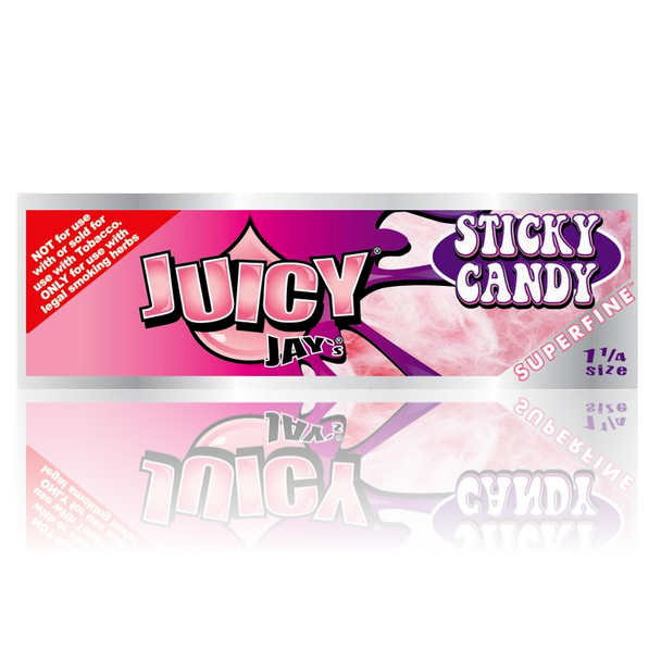 Juicy Jay's Super Fine Sticky Candy 1 1/4 Rolling Papers.