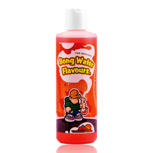 Strawberry Mango Flavoured Bong Water 8oz Bottle.