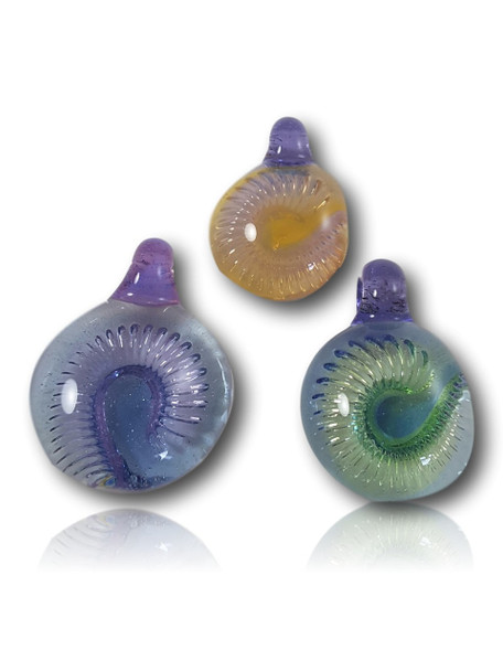 Erik Anders Glass Ammonite Pendant