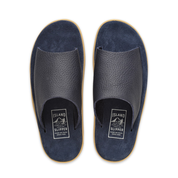 アイランドスリッパ  PULL HIDE SLIDE us9 ネイビー Made in Hawaii | Classic Slide Sandals