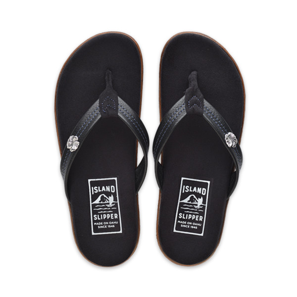 Hibiscus Leather Thong Sandal | Handmade in Hawaii | Island Slipper