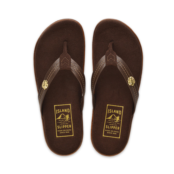 靴  SLIPPER / LEATHER THONG SANDAL Hibiscus Leather Thong Sandal | Handmade in Hawaii | Island Slipper
