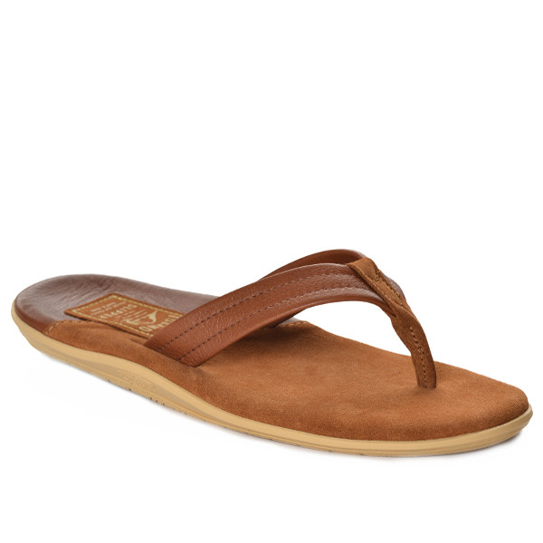 靴 SLIPPER PT205 PEANUT TWO TONE Made in Hawaii | Classic Snake + Suede Thong Sandals