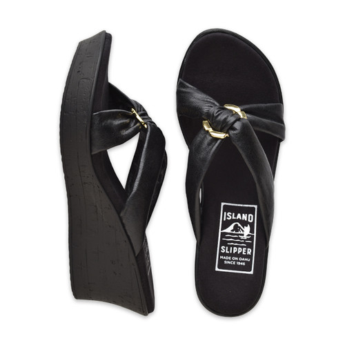 Black Leather Sandals | Handmade in Hawaii Since 1946 | Island Slipper