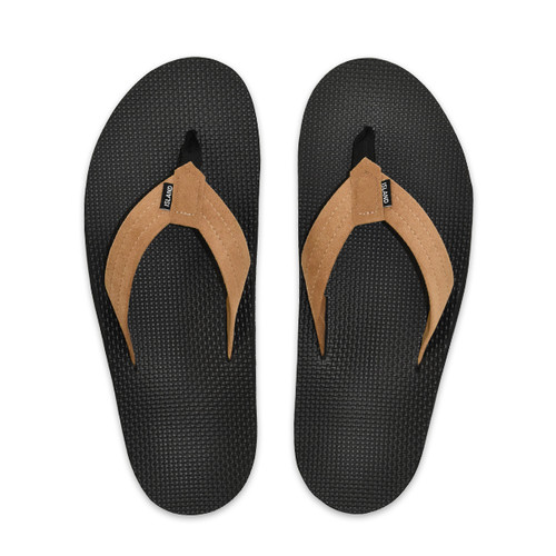 Made in Hawaii | Men's Black Wet Deck Thong Sandals