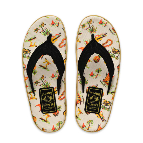 Hawaiiana/Black Suede