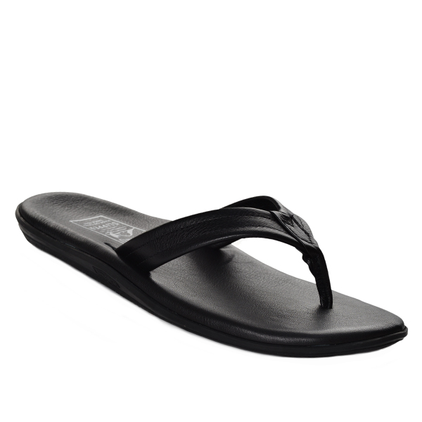 Made in Hawaii | Classic Black Leather Thong Sandals
