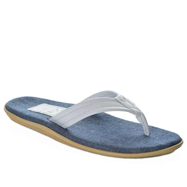 Made in Hawaii | Classic Railroad Denim + Leather Thong Sandals