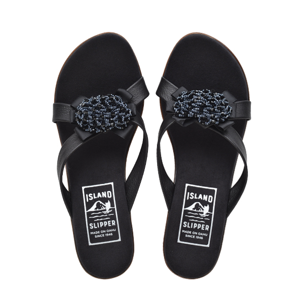 Made in Hawaii | Classic Black Leather Thong Sandals