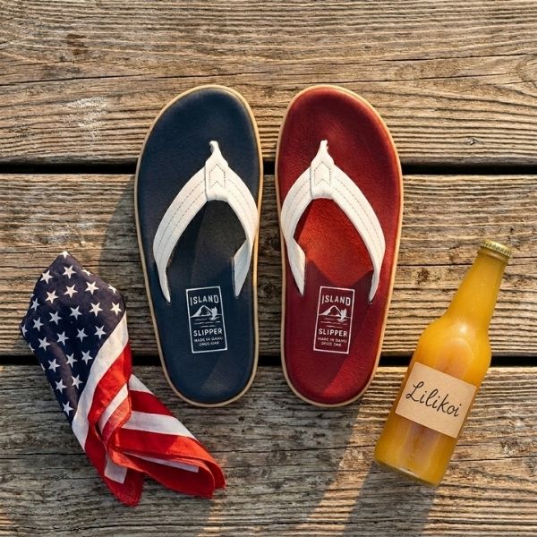 Americana Sandals with Flag