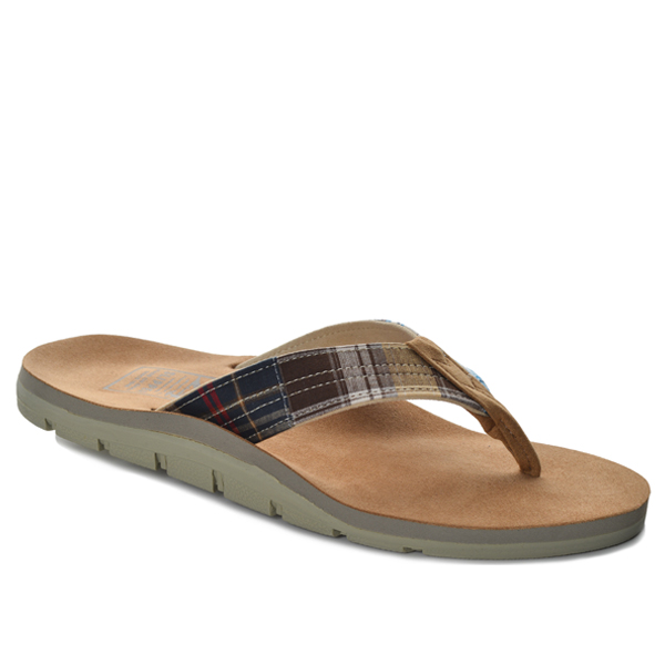 Made in Hawaii | Men's Madras Rubber Thong Non-Mark Sandals