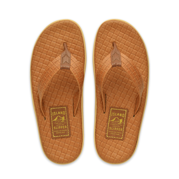 Made in Hawaii | Classic Italian Leather Weave Thong Sandals