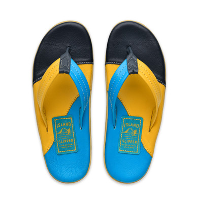 Made in Hawaii USA | Men's Tri Color Leather Thong Sandals