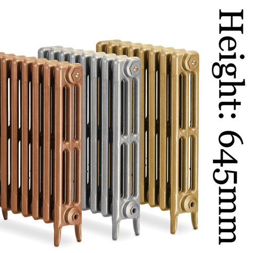 Shelbourne 3 Column Cast Iron Radiator - H645mm