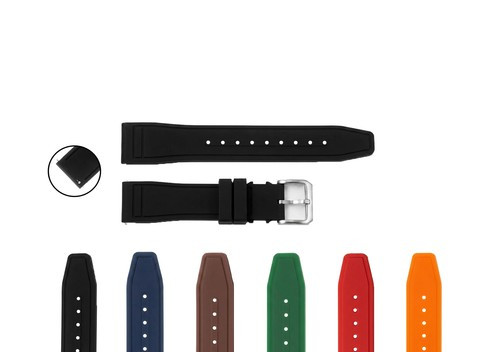 FKM Rubber Watch Band Strap 20-22mm for IWC Quick Release Spring Bars