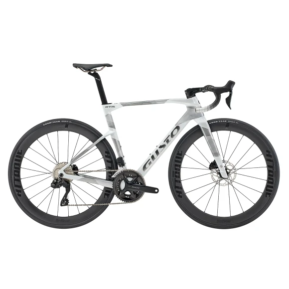 Gusto GTR PRO TE - Ultegra Di2 1 W-Carbon Wheels - White