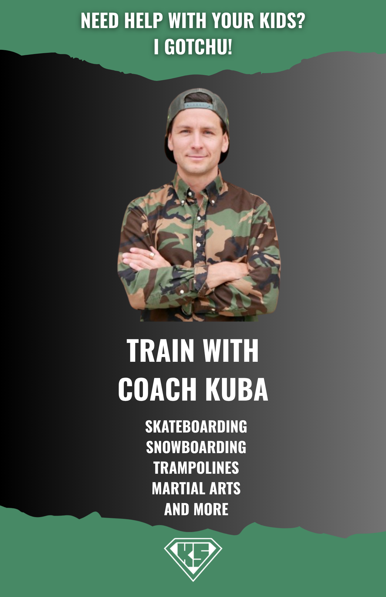 coach Kuba Train with Kuba skateboarding and snowboarding