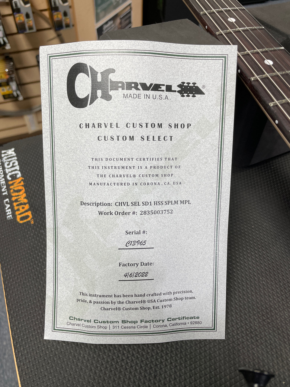 Charvel USA Select Custom Shop So Cal Satin Plum