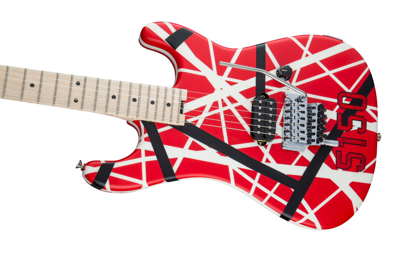 EVH Frankenstein 5150 Red Black White Striped