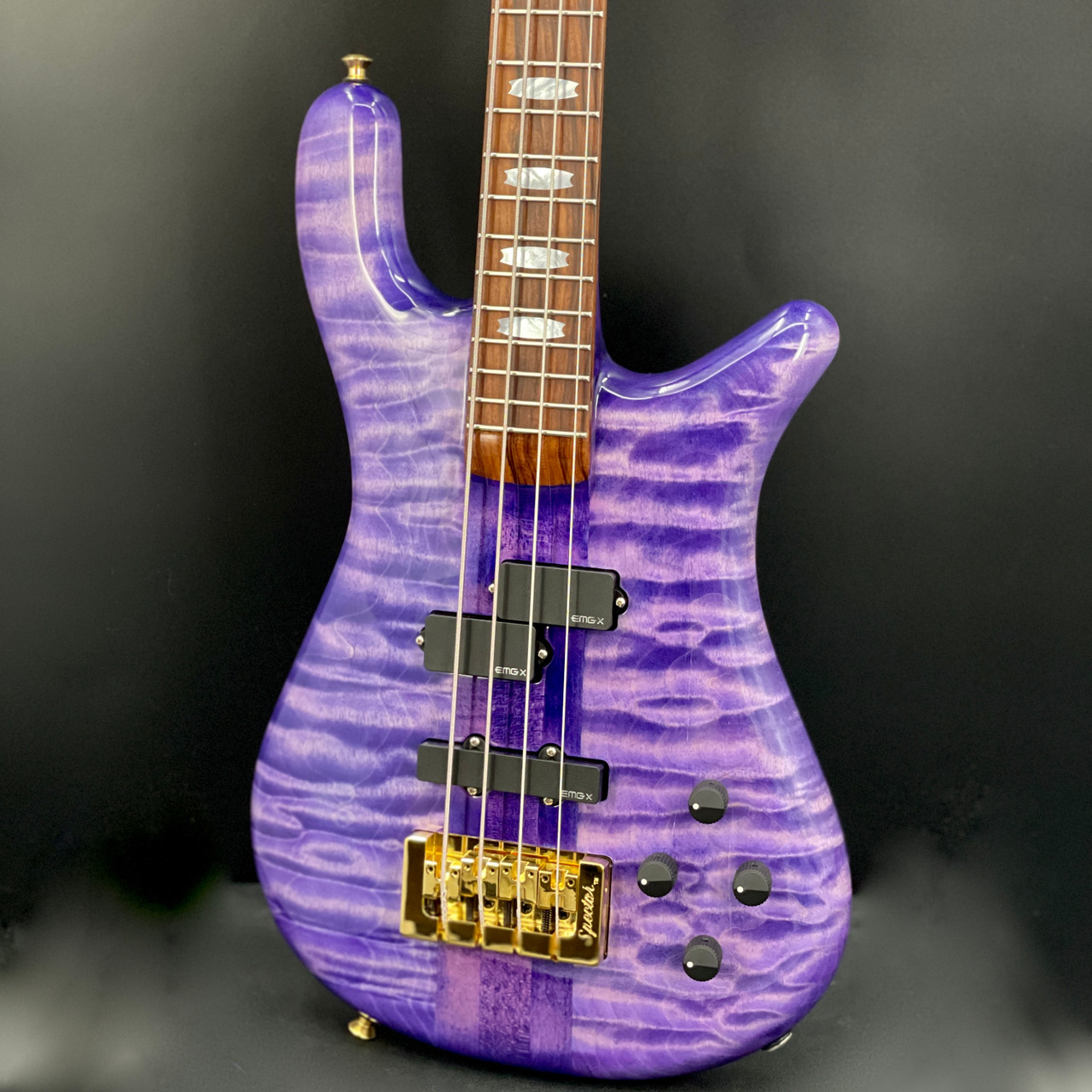 SPECTOR USA NS-2 Solid Quilted Maple Ultra Violet