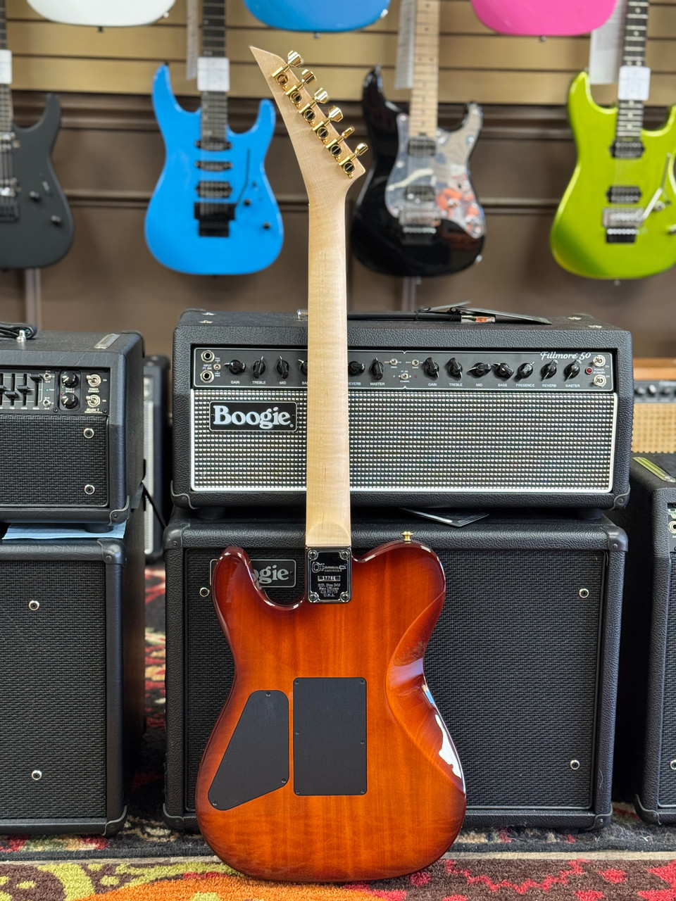 Charvel USA Custom Shop Style 2 Pointy Tobacco Burst