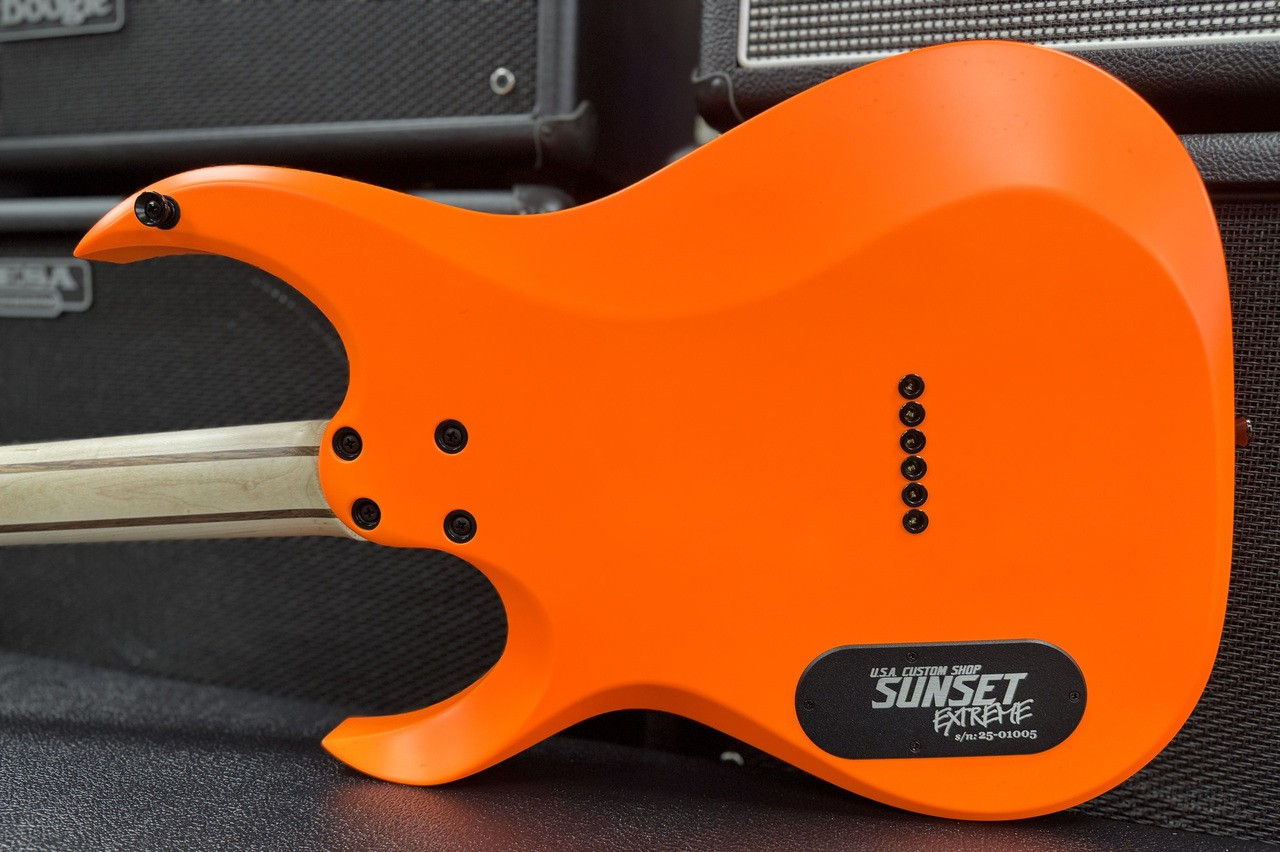 Schecter USA Sunset Extreme Neon Orange