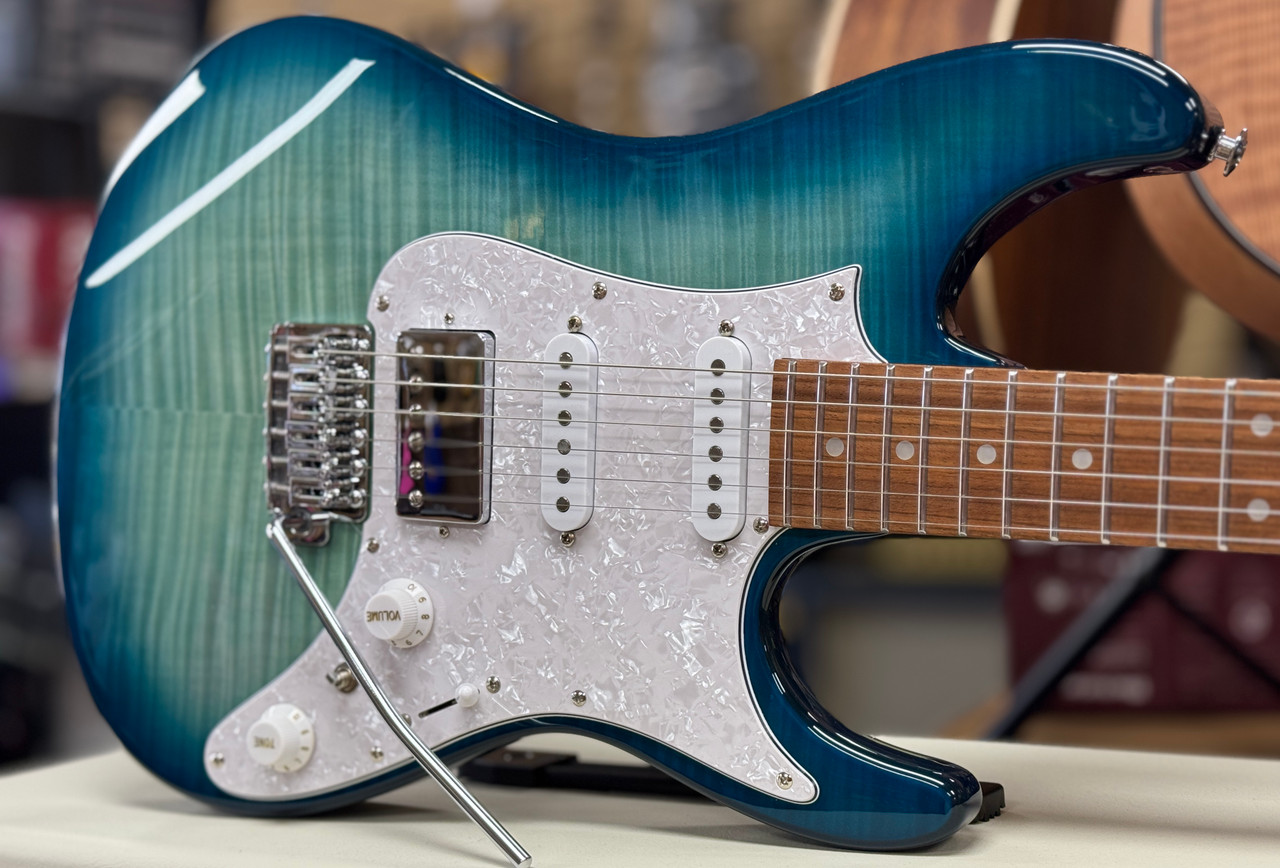 ギター 's effects BOR Ibanez AZ22S1F Trans Turquoise Burst