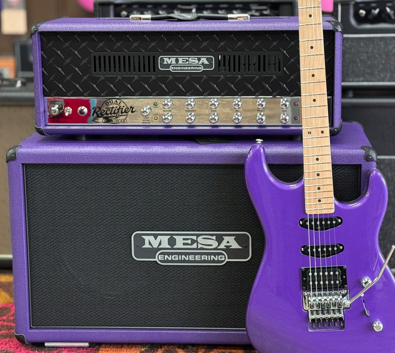 Mesa Boogie 90s Dual Rectifier Head CUSTOM PURPLE Bronco