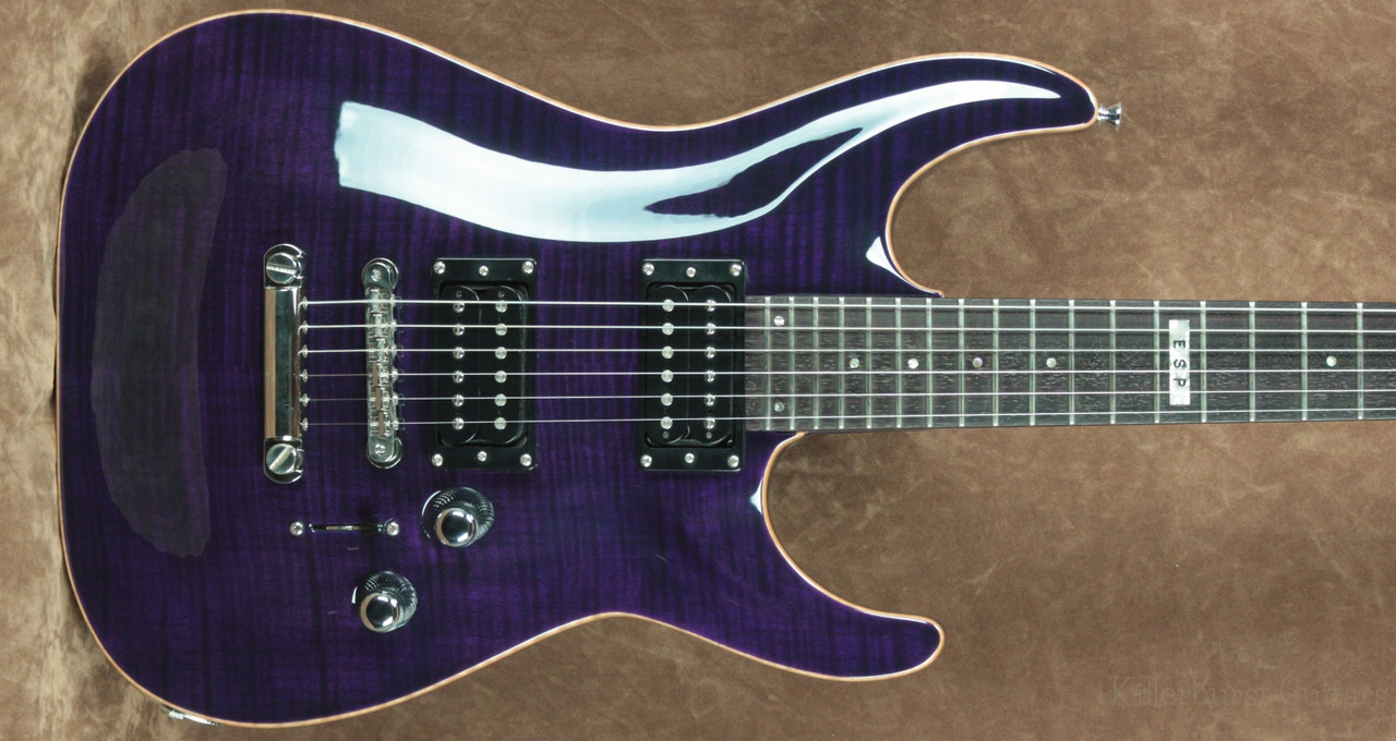 ESP Horizon MIJ Japan Custom Nice Flame 1995-96 Trans Purple