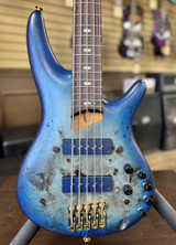 Ibanez SR6605 Prestige 5-String Bass Ghost Fleet Blue Burst