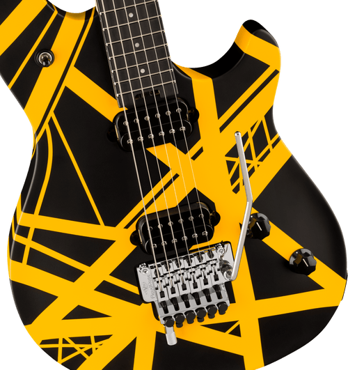 EVH Wolfgang Special Black Yellow Striped