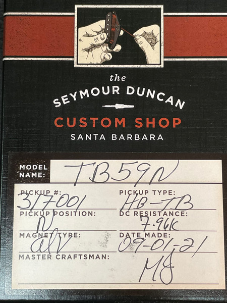 Seymour Duncan Custom Shop Fusion Lead Bridge Pickup